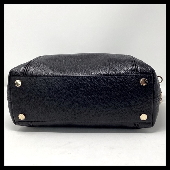 MICHAEL KORS Lenox Large Pebbled Leather Satchel Black - Picture 10 of 12